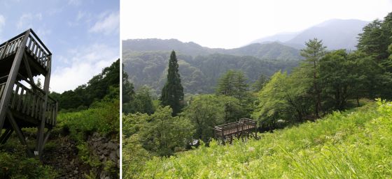風穴展望デッキ