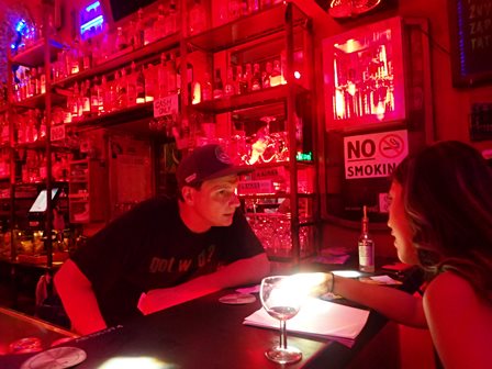 インタビュー中