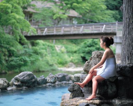 新緑の大沢温泉