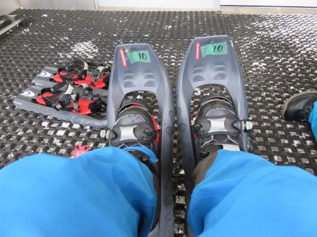 スノーシュー装着