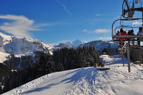 レジェへのリフトからモンブラン