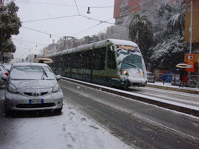 ローマ雪景色１