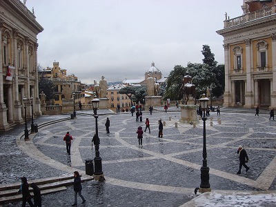 ローマ雪景色３