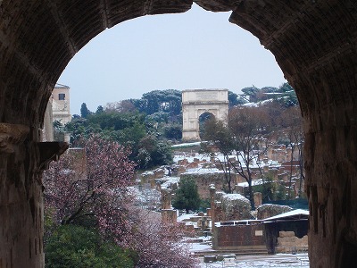 ローマ雪景色5