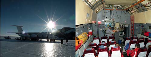 チリ・南極間を飛ぶイリューシン