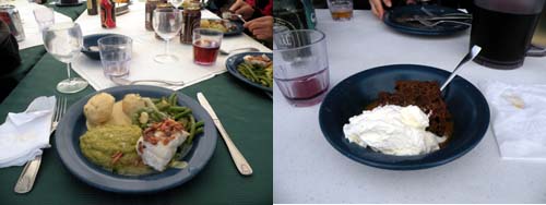 パトリオットヒルズでの食事