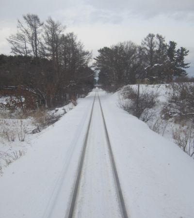 ストーブ列車 車窓風景