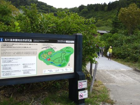 玉川温泉園地自然研究路入口
