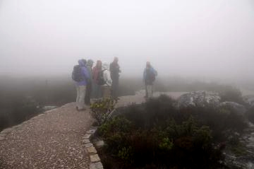 ３テーブルマウンテンの上