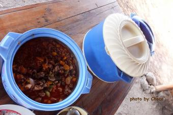 ８キャンプ場の食事