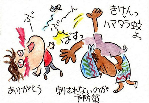 ハマダラ蚊に注意