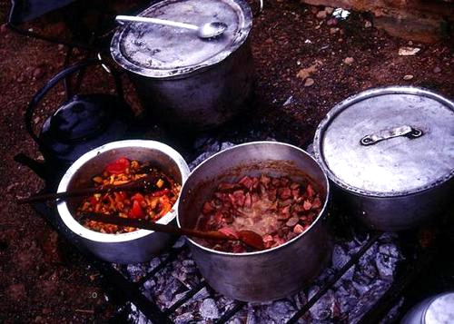 キャンプの食事