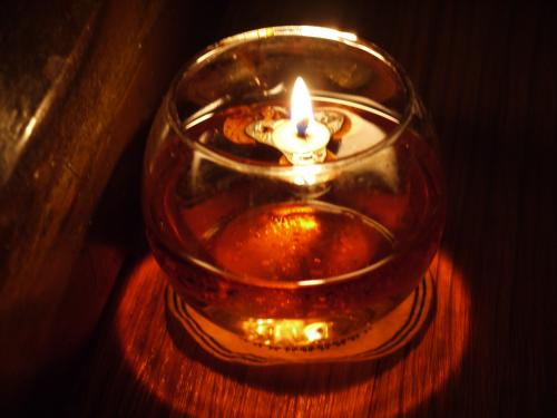 廊下のキャンドル