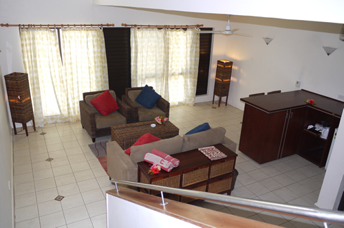 オーシャンフロントスイート部屋1階