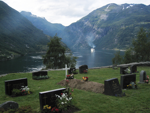 ガイランゲルの教会前からの景色