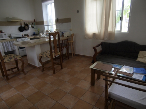 カサ・コスメレーニャ キッチンとリビング