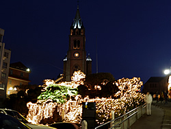 イルミネーションがきれいな教会