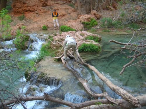 ナバホ滝への道