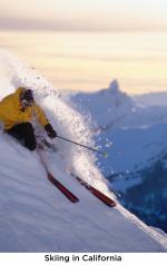 Skiing in California