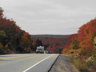 キャンピングカーもたくさん走っています。