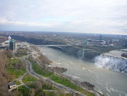 タワーに登って写真撮影