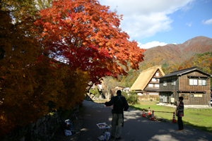 外国の方が絵描きしてます