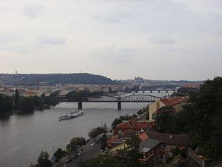 ヴィシェフラドから見たプラハ