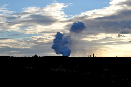 モクモクと煙が上がる様子も見えます