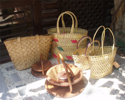手編みバスケット
