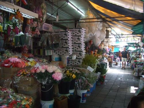 バンコク 花市場