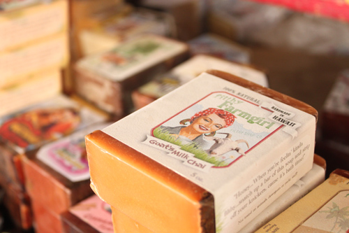 レトロパッケージの石鹸はいい香り♪