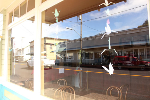 ブチャかわいい折り鶴ディスプレイ