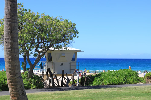 この日は穏やかでライフガードの出番はなし