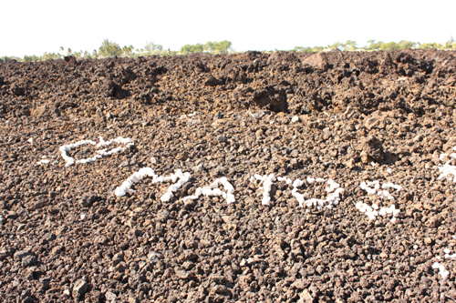 車を停めて見てみると、何かの名前?