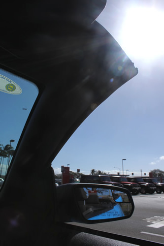 陽射しがまぶしいっ！