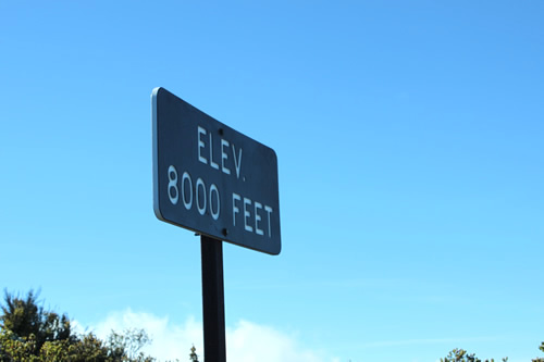 高度8000フィートまで来ました