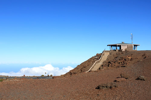 1番高いところに小屋があります