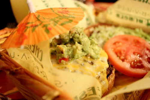 グアカモーレ・チーズバーガー9.95ドル