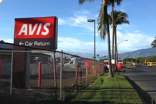 カフルイのカーリターン入り口