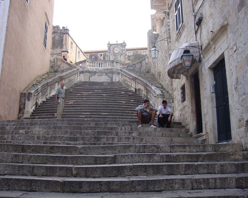 ドブロブニク町の風景