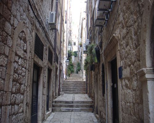 ドブロブニク町の風景