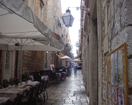 ドブロブニク町の風景