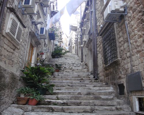 ドブロブニク町の風景