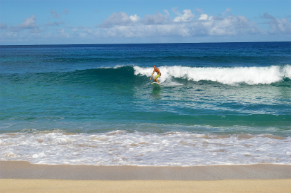 波乗りをしているナイスガイ