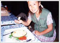 これがナイジェリア料理。１