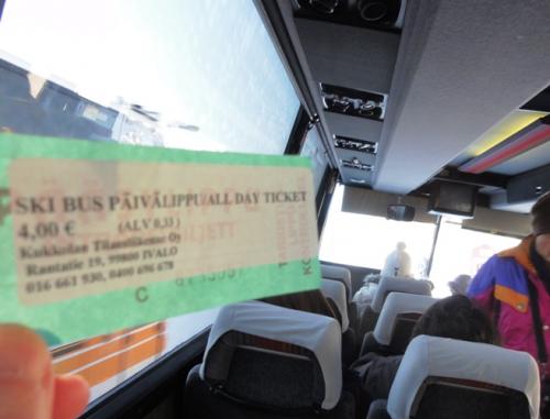 バス券、終日で4ユーロ