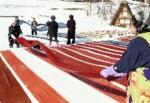 白川村で行われた「雪さらし」