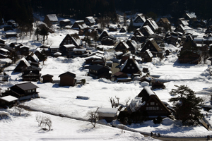 ２月２１日の白川郷全景