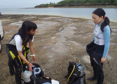 セッティング〜。