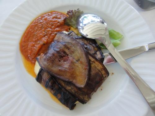 ハルミチーズの茄子巻き